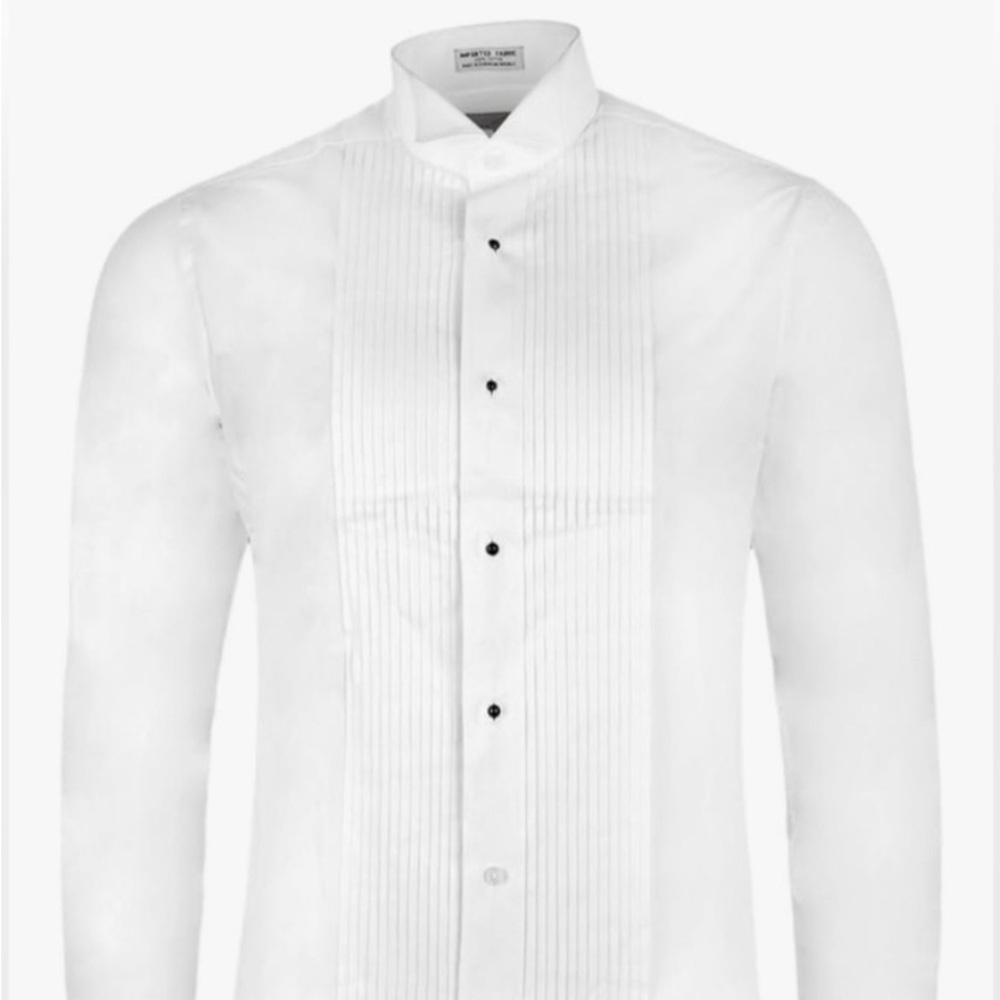 Kyle Thomas Tuxedo Shirt Size Medium 15.5” Neck 34/35 Sleeve